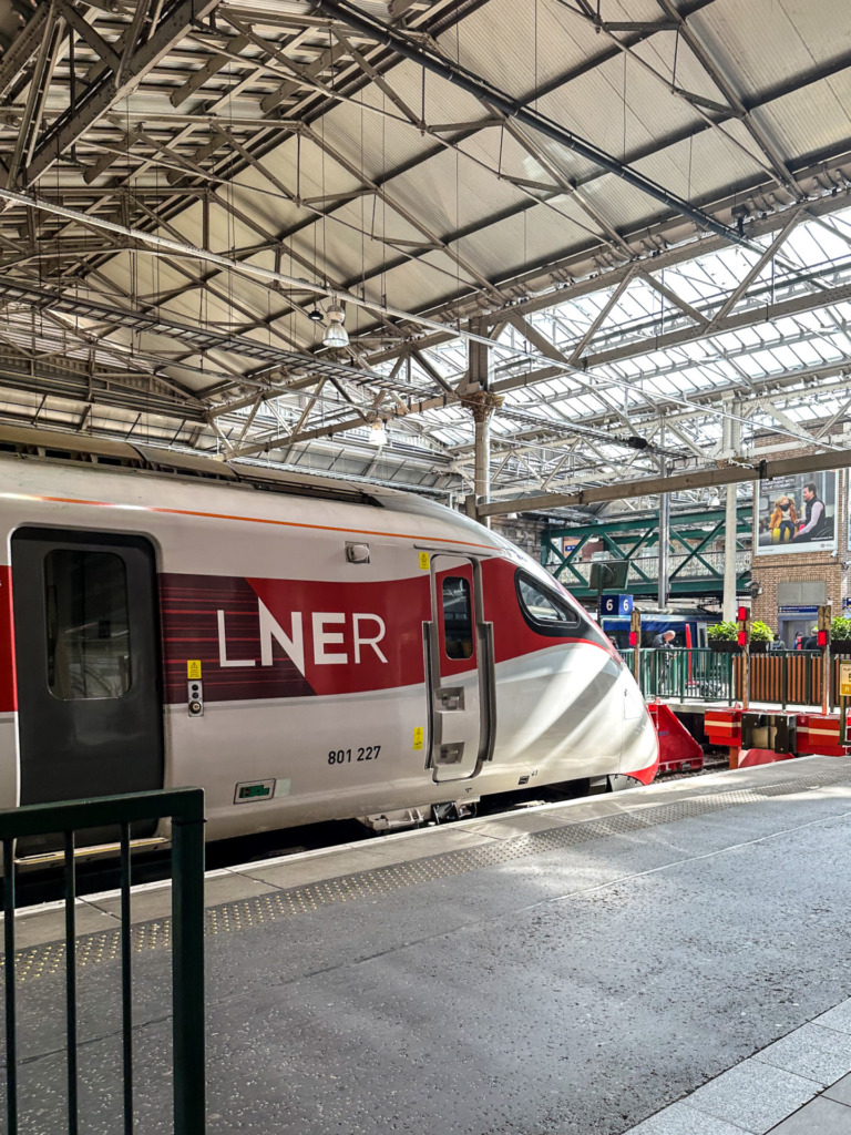 LNER Azuma Train Service from London, England to Edinburgh, Scotland Eclectic Kim